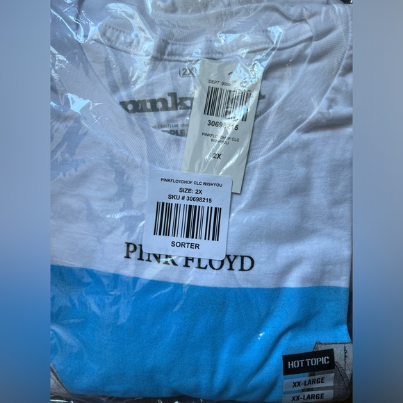 NWT Hot Topic x Pink Floyd Wish You Were Here T-Shirt Short Sleeve Shirt XS, 2X - Picture 5 of 12